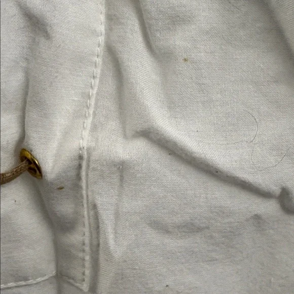 Chico’s Peasant Top 3/4 Sleeves Optic White Blouse Top Lace Up Tunic Women’s New - Picture 13 of 13